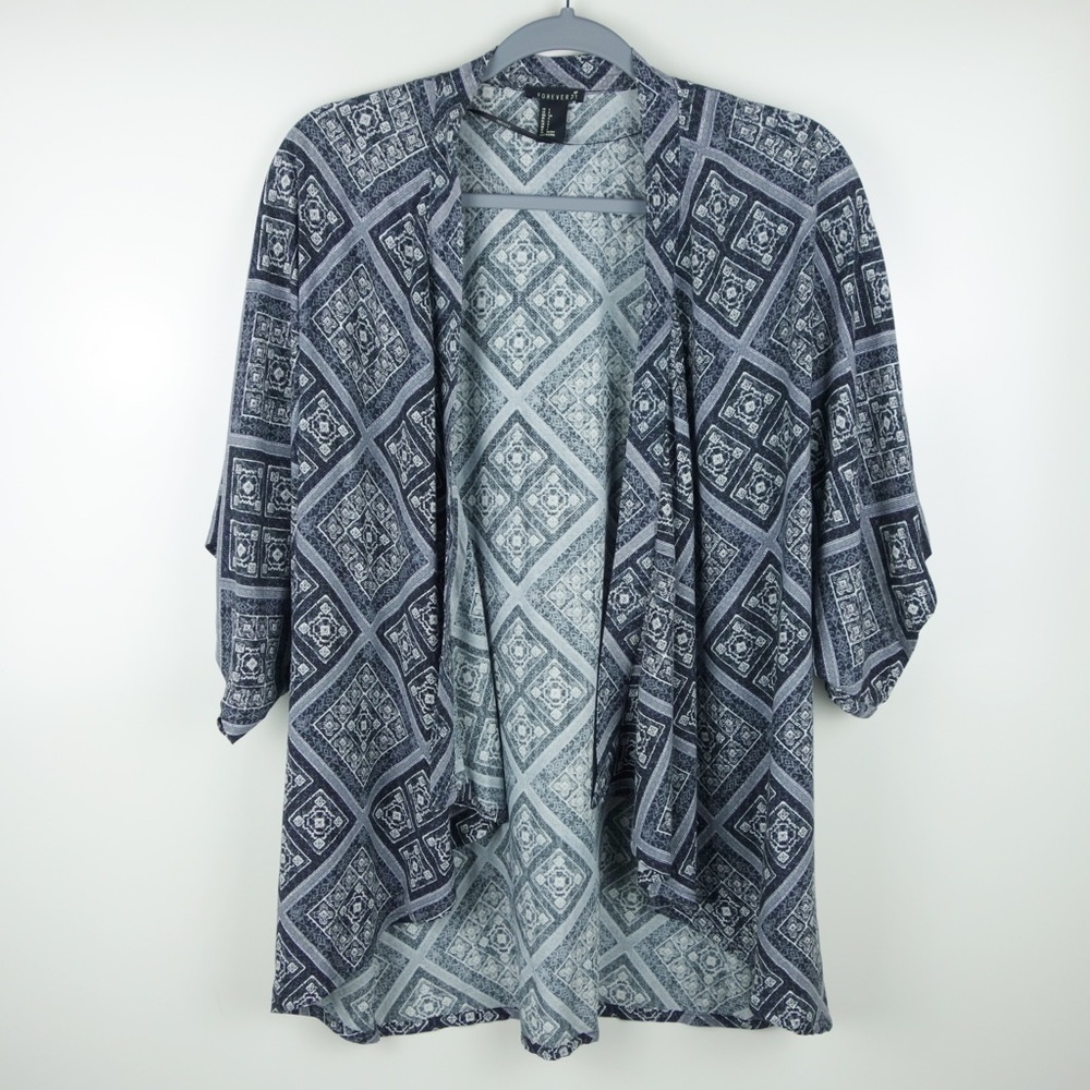 Forever 21 Lightweight Blue Cardigan Size Small